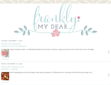 Tablet Screenshot of franklymydear-blog.com